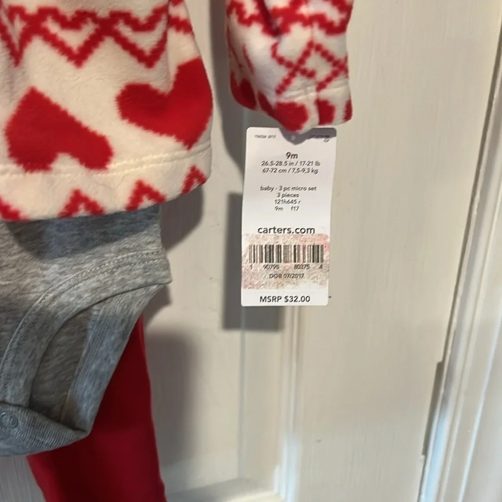 Carters nine month 3 piece outfit